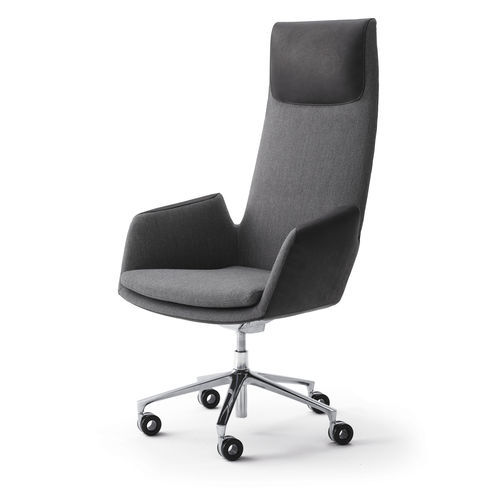 Fauteuil de bureau contemporain - CORDIA PLUS - COR - en tissu / en métal / avec dossier haut