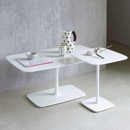 Table d'appoint contemporaine - JALIS - COR - en bois / avec piètement en métal / carrée