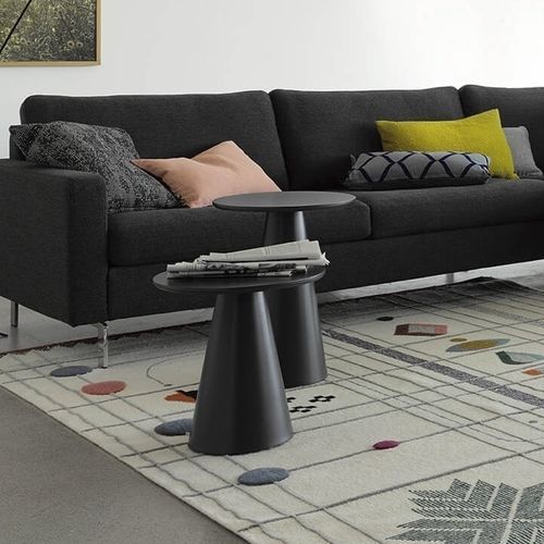 Table d'appoint contemporaine - CONIC - COR - en noyer / en bois massif / en MDF
