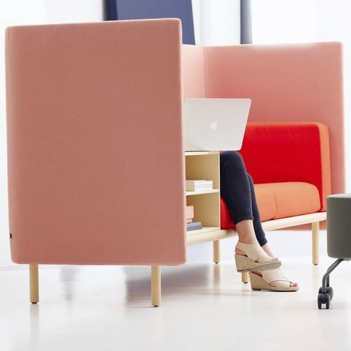 Canapé modulable - FLOATER - COR - contemporain / en tissu / en cuir