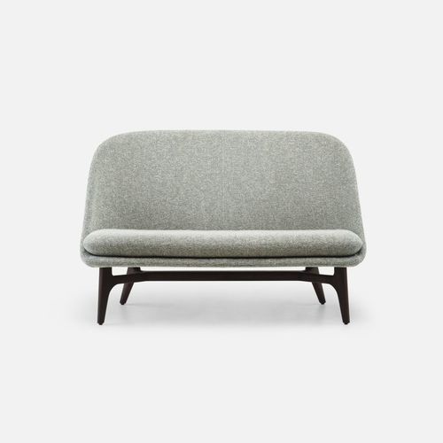 Canapé contemporain - SOLO - DE LA ESPADA - en tissu / en cuir / en chêne