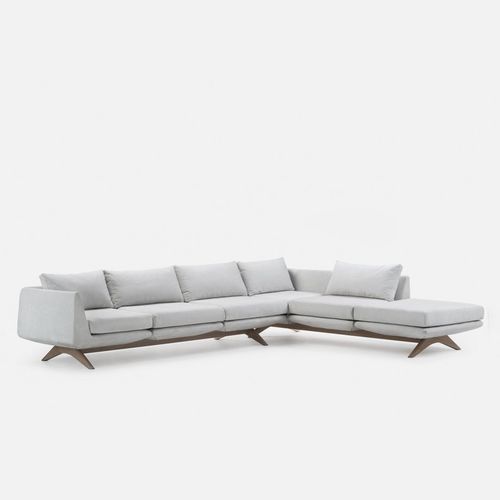 Canapé modulable - HEPBURN - DE LA ESPADA - d'angle / contemporain / en tissu