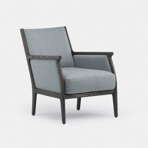 Fauteuil contemporain - MIRA - DE LA ESPADA - en tissu / en cuir / en frêne