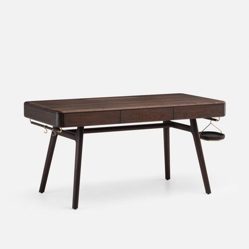 Bureau contemporain - SOLO - DE LA ESPADA - en noyer / en frêne / en chêne blanc