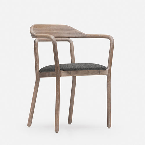 Chaise contemporaine - DUET - DE LA ESPADA - d'intérieur / en tissu / en cuir
