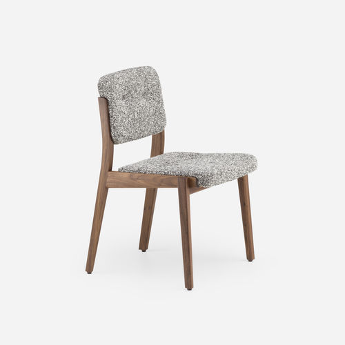 Chaise de salle à manger contemporaine - CAPO - DE LA ESPADA - d'intérieur / en tissu / en cuir