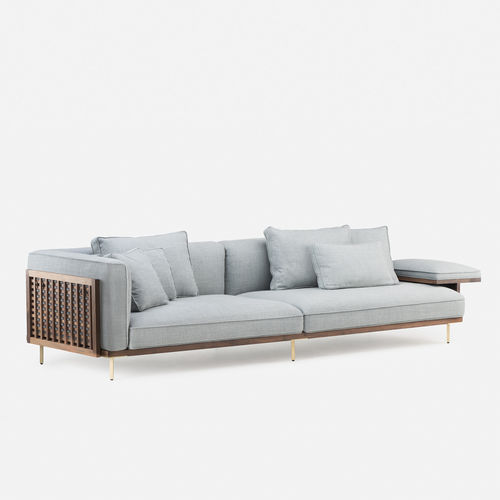 Canapé modulable - BELLE REEVE - DE LA ESPADA - contemporain / en tissu / en cuir