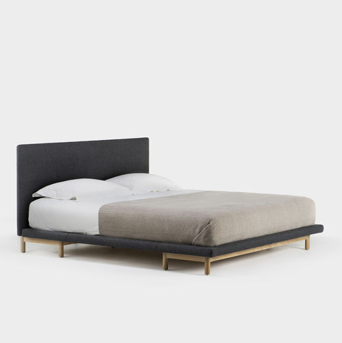 Lit king size - FRAME - DE LA ESPADA - queen size / contemporain / tapissé