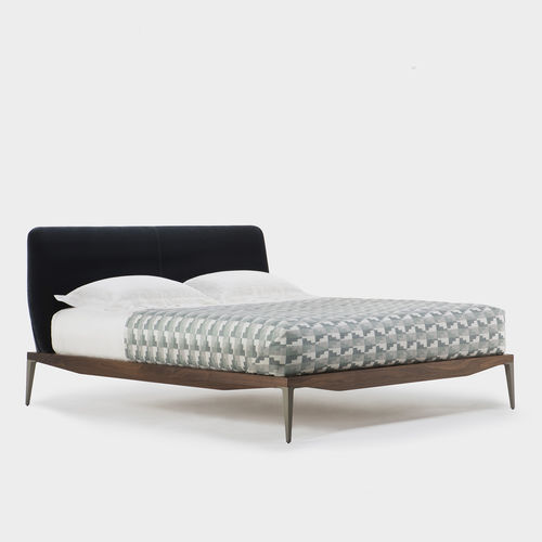 Lit king size - BRETTON - DE LA ESPADA - queen size / contemporain / avec tête de lit tapissée