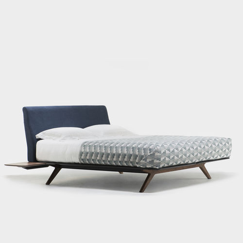 Lit king size - HEPBURN - DE LA ESPADA - queen size / contemporain / avec tête de lit tapissée