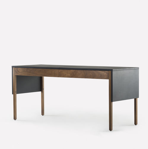 Bureau contemporain - DRAPE - DE LA ESPADA - en noyer / en frêne / en chêne blanc