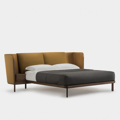 Lit king size - Low Dubois Bed - DE LA ESPADA - queen size / contemporain / tapissé