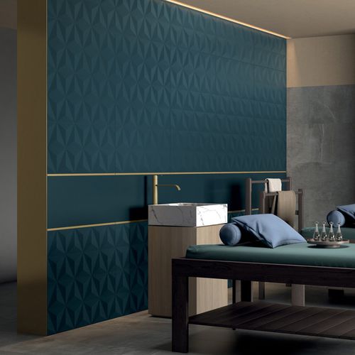 Carrelage en grès cérame - 4D - MARCA CORONA - mat / à relief / 3D