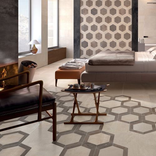 Carrelage en grès cérame - STONEONE - MARCA CORONA - poli / d'intérieur / d'extérieur