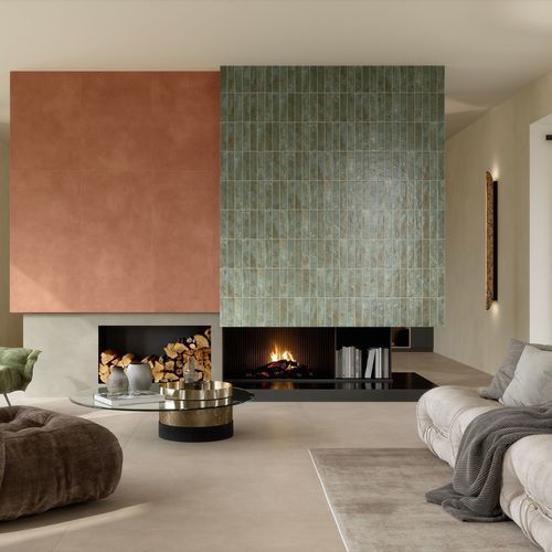 Carrelage en grès cérame - MINIATURE FUOCO - MARCA CORONA - mat / d'intérieur / de salle de bain