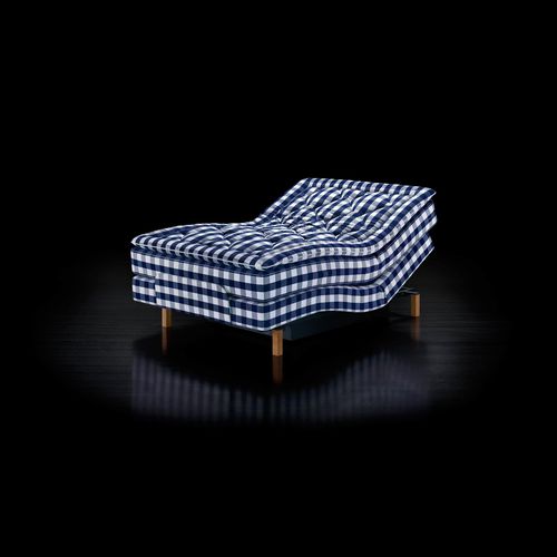 Lit double - ADJUSTABLE® - Hästens - contemporain / tapissé / inclinable