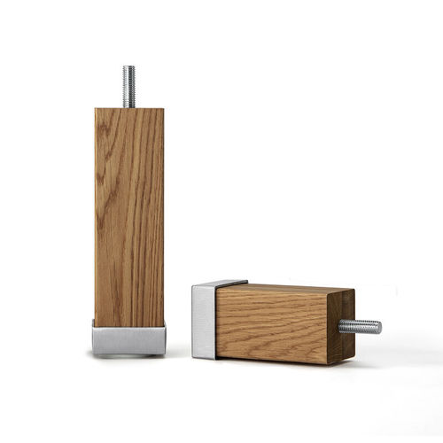Pied de lit en chêne - FOUR-EDGE - Hästens - en aluminium