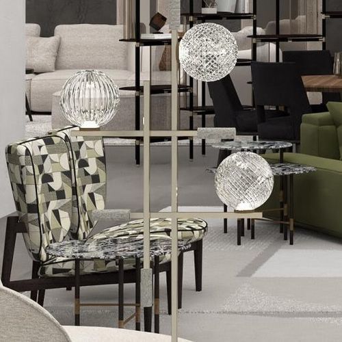 Lampe de sol - TRIS LISEUSE - SICIS - en métal / en verre / contemporaine