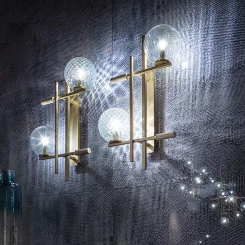 Applique murale contemporaine - TRIS - SICIS - d'intérieur / en métal / en verre de Murano