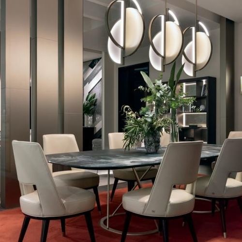 Chaise de salle à manger contemporaine - LIAM  - SICIS - pour salon / d'intérieur / en tissu