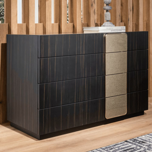 Commode contemporaine - DOVER  - SICIS - en bois laqué / en placage de bois / en ébène