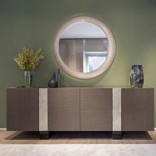 Miroir mural - FLUXUS - SICIS - contemporain / rond / ovale