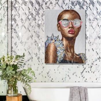 Panneau décoratif en mosaïque - HONEY - SICIS - pour mur / en verre / coloré
