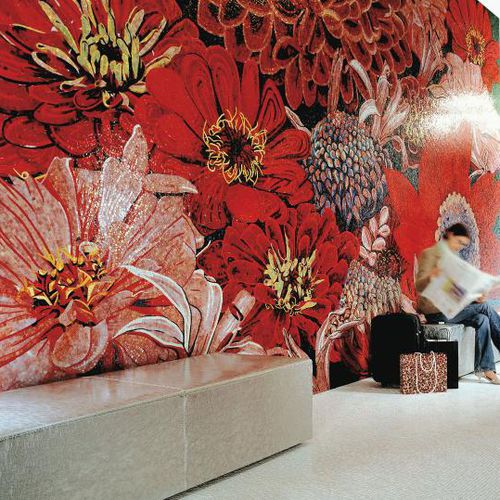 Mosaïque en verre - FLOWER POWER - SICIS - brillante / réfléchissante / d'intérieur