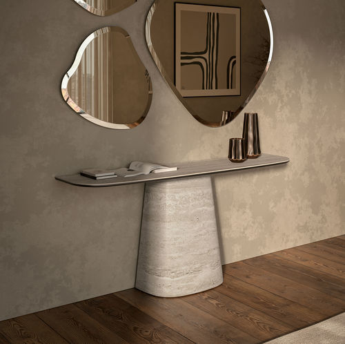 Console contemporaine - RADO - Cattelan Italia - en céramique / avec piètement en céramique / en forme de D