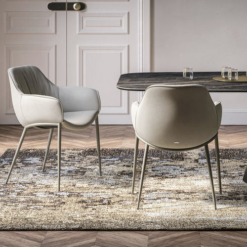 Chaise de salle à manger contemporaine - SCARLETT - Cattelan Italia - d'intérieur / en tissu / en cuir