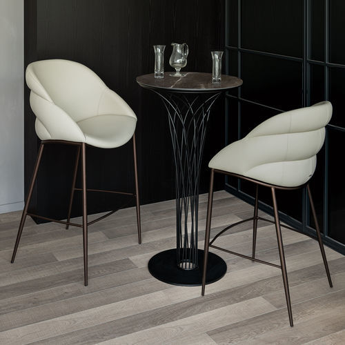 Chaise de bar contemporaine - CAMILLA - Cattelan Italia - d'intérieur / en tissu / en cuir