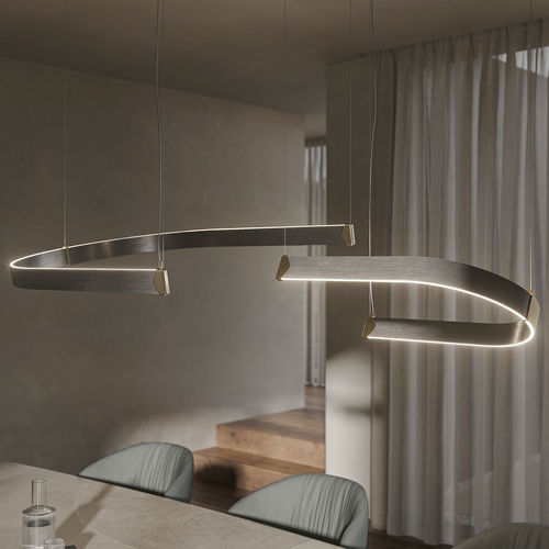 Suspension - BLUEBELL - Cattelan Italia - en acier laqué / en laiton brossé / contemporaine