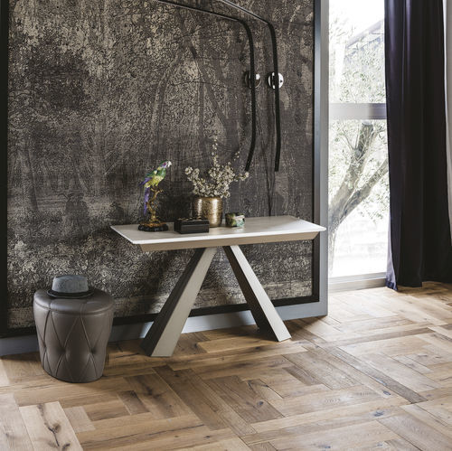 Console contemporaine - CONVIVIUM  - Cattelan Italia - en noyer / en stratifié / en ciment
