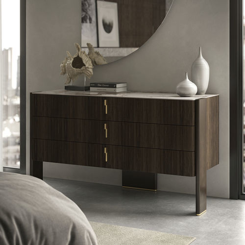 Commode contemporaine - JULIAN - Cattelan Italia - en bois laqué / en chêne / en noyer