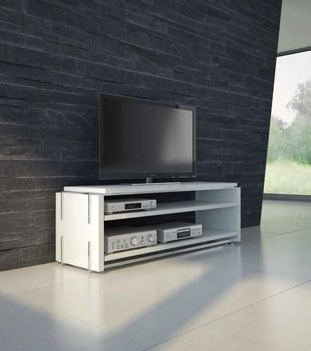 Meuble TV contemporain - CHARISMA 7/8 - Schroers & Schroers - hi-fi / en bois / blanc