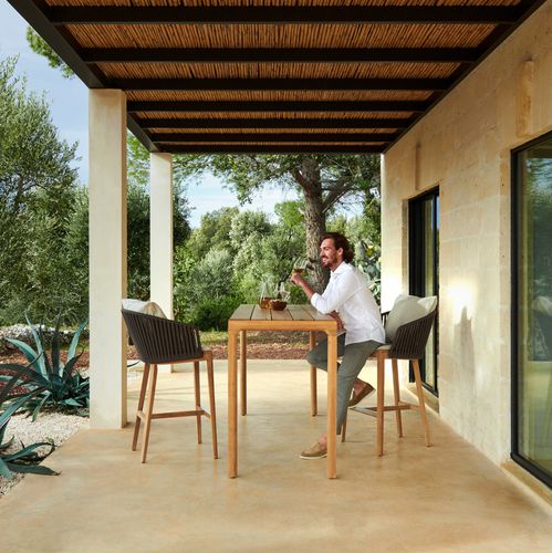 Chaise de bar design - MOOD - Tribù - d'extérieur / en polyoléfine / en Tricord®