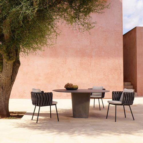 Fauteuil contemporain - TOSCA - Tribù - en Tricord® / en Textilene® / en acier à revêtement par poudre