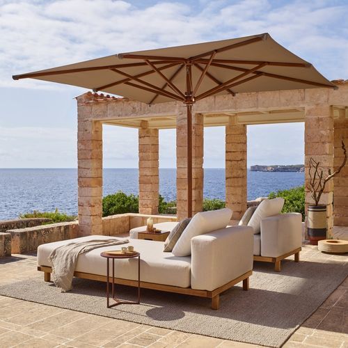 Pique à Vis Rallonge Parasol 37mm Blanche - Parasol Classique/Pièces Détachées Parasols