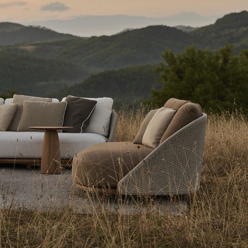 Fauteuil contemporain - ELIO - Tribù - en tissu / en aluminium / en Tricord®