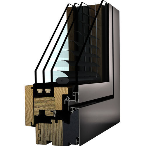 Fenêtre en bois - HV 450 - Internorm - en verre / en aluminium / coulissante