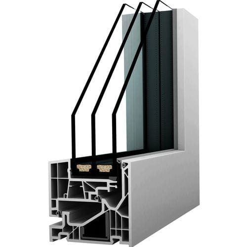 Fenêtre en aluminium - KF 520 - Internorm - en PVC / coulissante / fixe