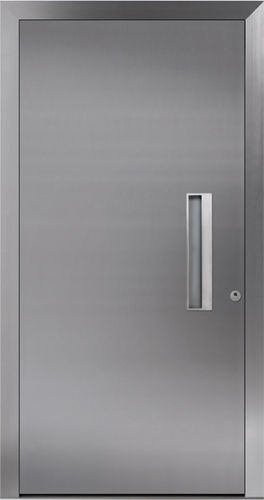 Porte d'entrée - HT 410 CO-Z1B - Internorm - en aluminium / battante / pleine