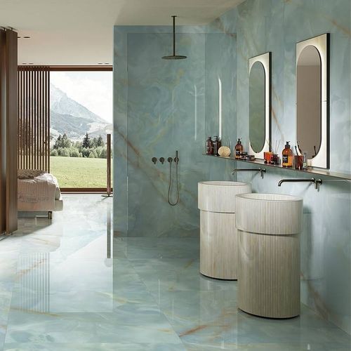 Carrelage en grès cérame - GEMME - FAP ceramiche - en onyx / brillant / d'intérieur