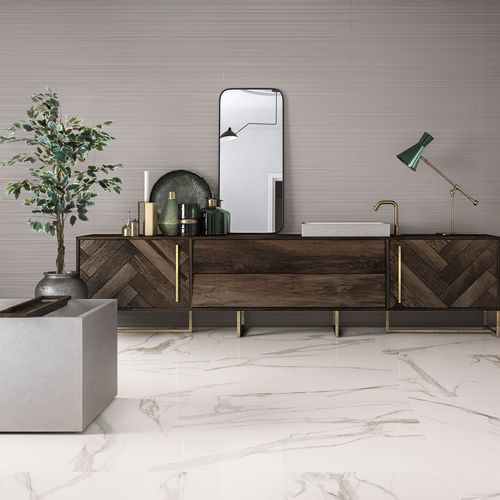 Carrelage d'intérieur - ELEMENTS LUX : CALACATTA GOLD - CERAMICHE KEOPE - mural / de sol / en grès cérame