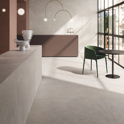 Carrelage en grès cérame - BRYSTONE : WHITE - CERAMICHE KEOPE - mat / lisse / d'intérieur