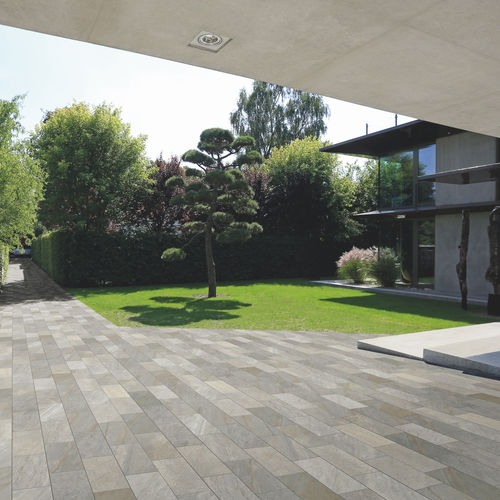 Carrelage en grès cérame - MIDLAKE : QUARTZGREY - CERAMICHE KEOPE - structure / finition naturelle / d'extérieur