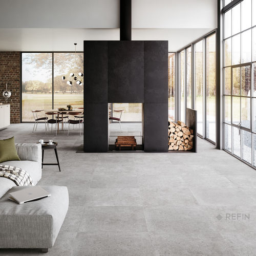 Carrelage en grès cérame - BLOCK CINDER  - CERAMICHE REFIN - en céramique / lisse / d'intérieur