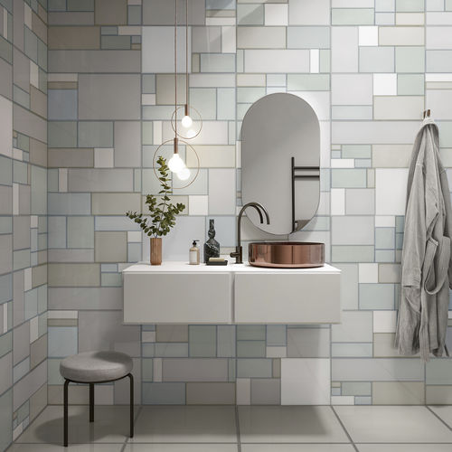 Carrelage en grès cérame - VETRI PIET  - CERAMICHE REFIN - brillant / d'intérieur / de salle de bain