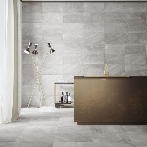Carrelage en grès cérame - BLENDED GREY - CERAMICHE REFIN - mat / texturé / d'intérieur