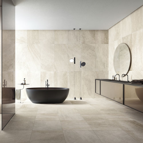 Carrelage en grès cérame - BLENDED BEIGE - CERAMICHE REFIN - mat / texturé / d'intérieur
